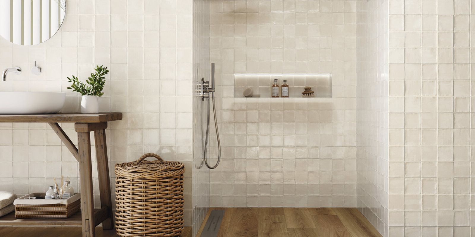 Beige Bathroom Tiles