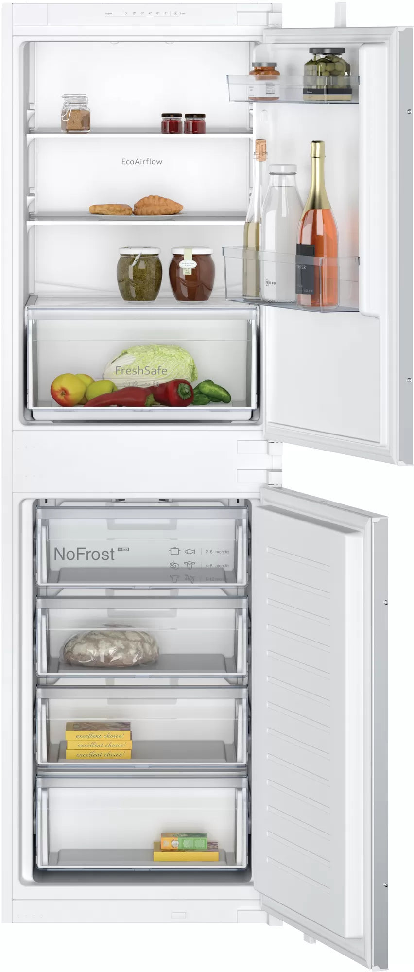 Neff N30 White Built in fridge freezer KI7851SF0G