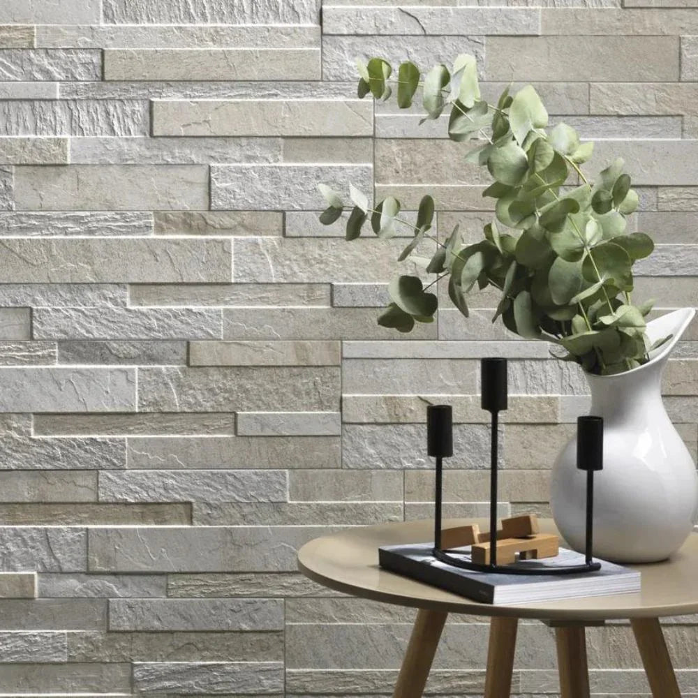 Quazite Marfil Split-Faced Porcelain Tile 15 x 55cm main image 1