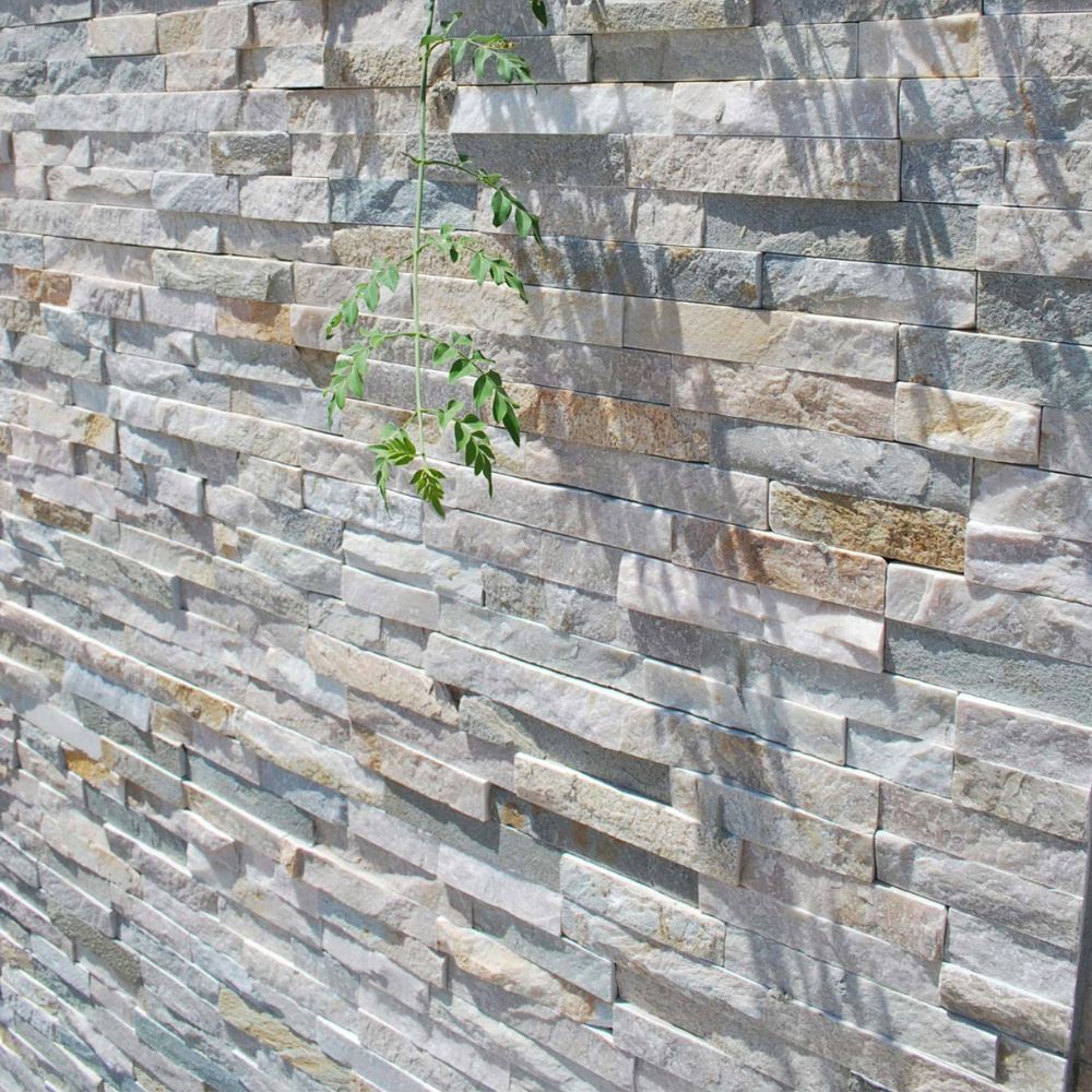 Quazite beige 15 x 55cm Natural Stone Outdoor Wall TIle