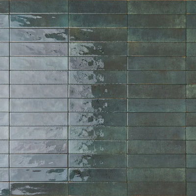 Rojo Emerald Green Subway Tile 6 x 25cm