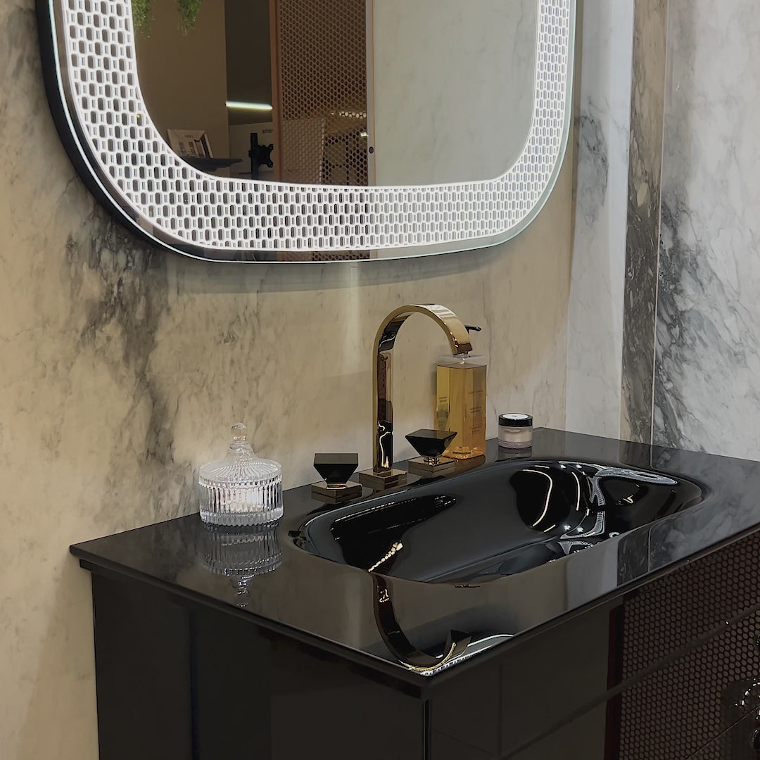 Load video: Einstore Renoir Marble Porcelain Tile