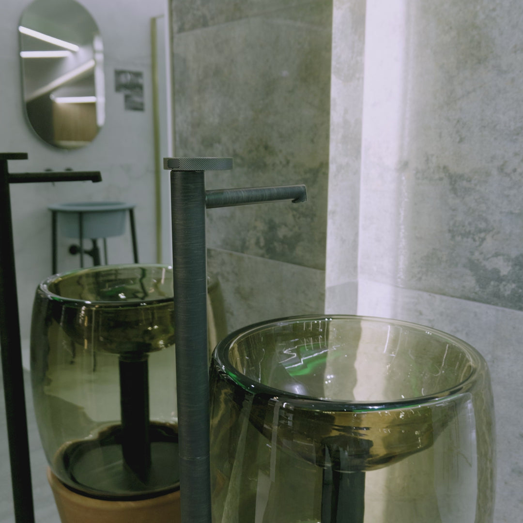 Load video: Rustic Silver Porcelain Tile