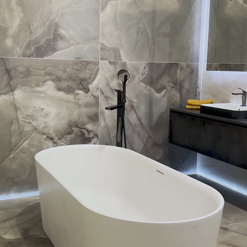 Load video: Aspiration Cacoa Porcelain Tile