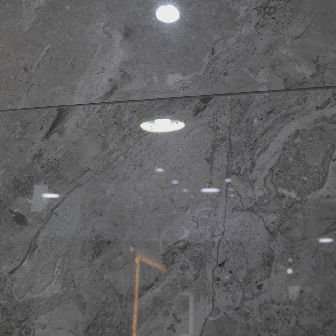 Load video: Calatone Grey Porcelain Tile 60 x 120cm