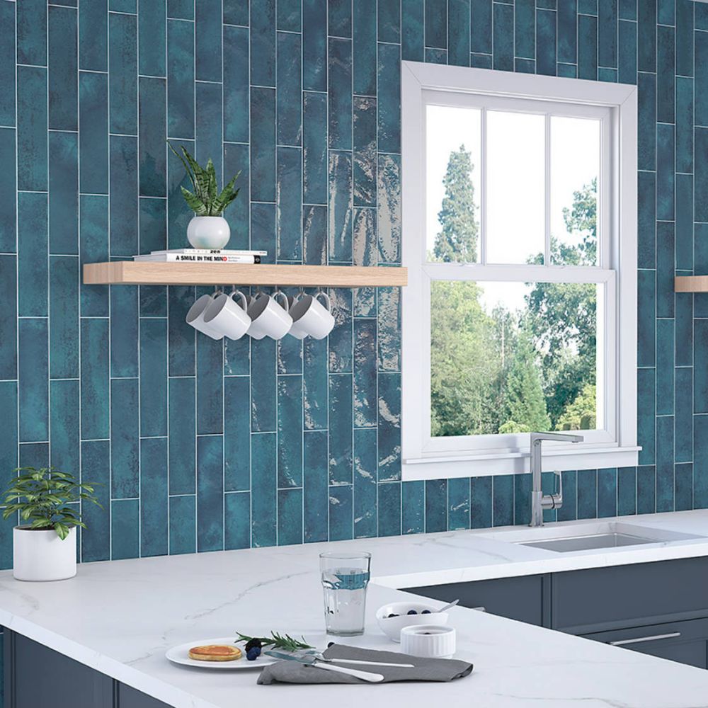 Blue Metro & Subway Tiles | Kitchen & Bathroom – Roccia.com