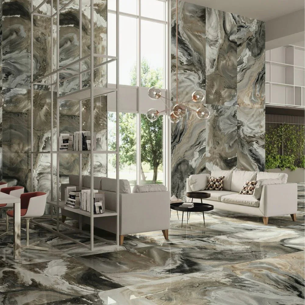 Brown Patterned Tiles