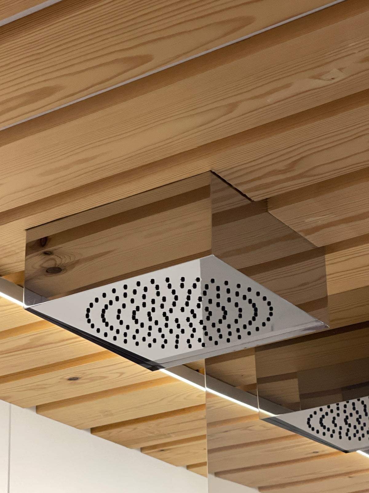 Gessi Segni H90 Ceiling Mounted Shower Head, Mirror Steel