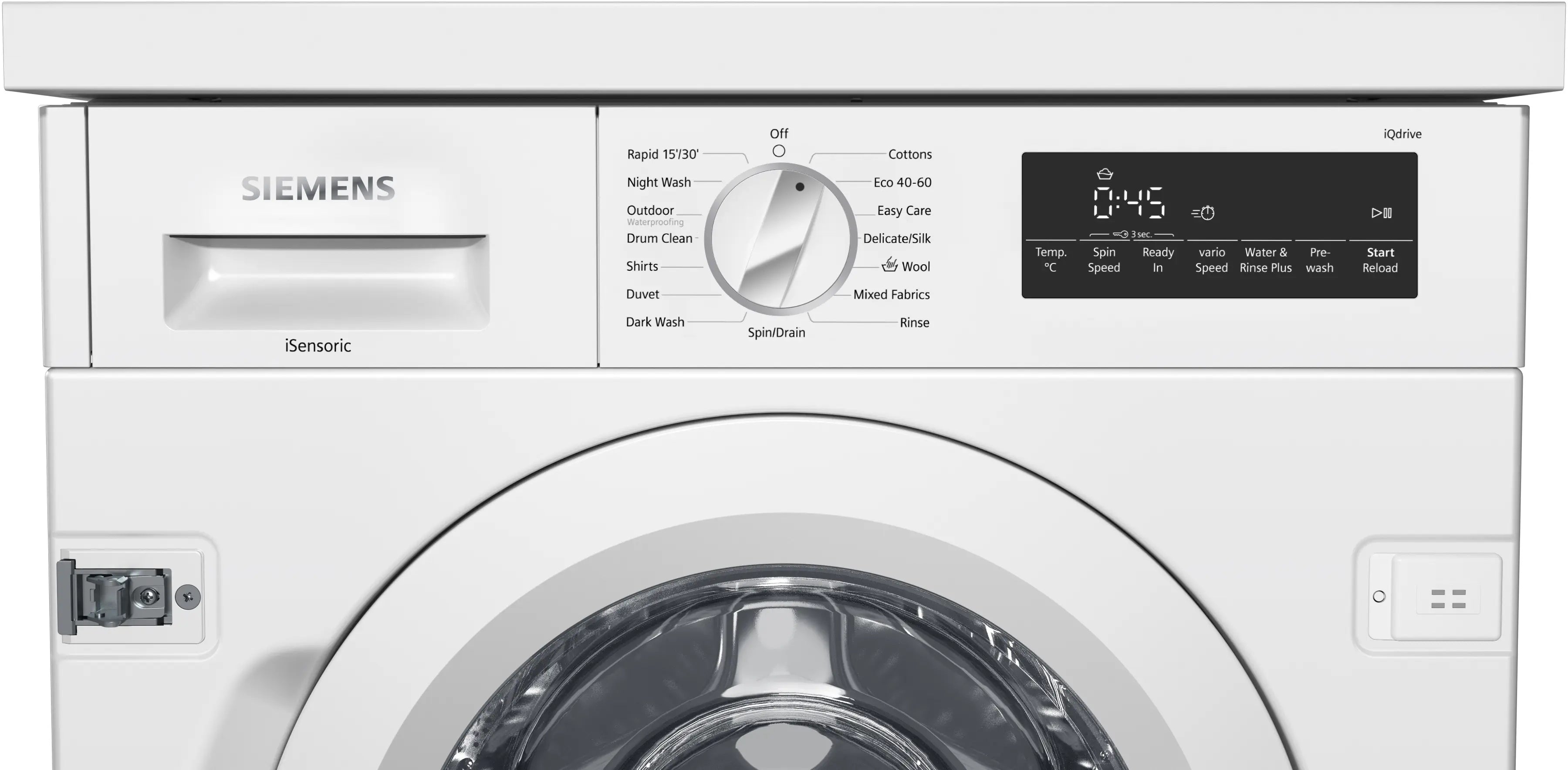 SIEMENS iQ700 Built-in washing machine 8 kg max. 1400 rpm
