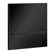 Gessi Wall Mounted Cascade Shower Spout, Black Metal PVD