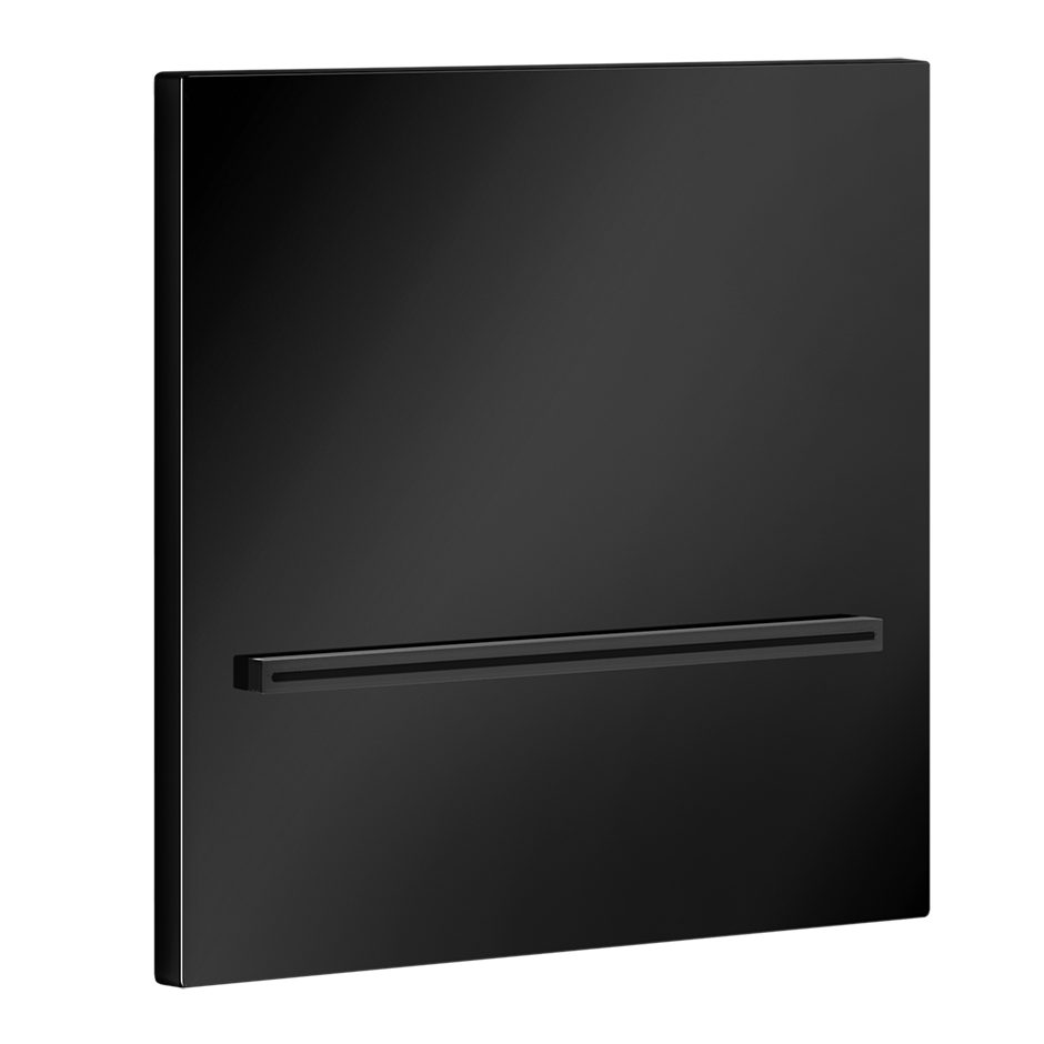 Gessi Wall Mounted Cascade Shower Spout, Black Metal PVD