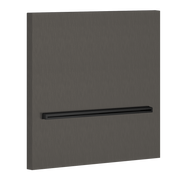 Gessi Wall Mounted Cascade Shower Spout, Brushed Black Metal PVD