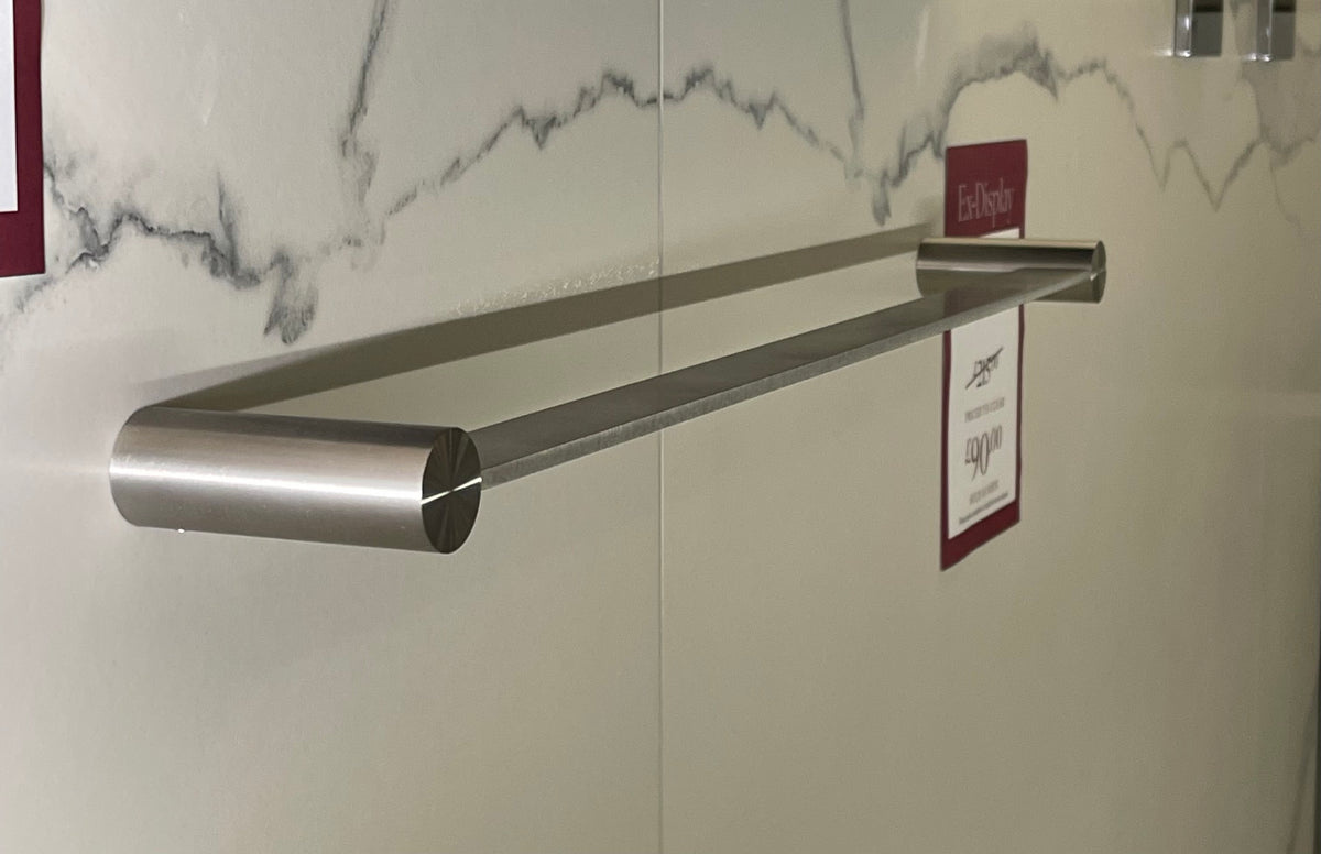 Gessi 600mm Wall Mounted Towel Rail, Brushed Steel