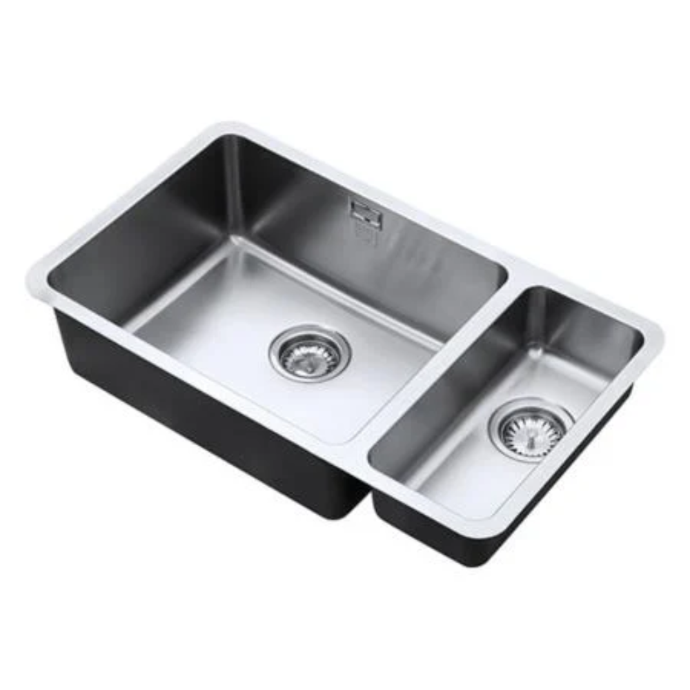 The 1810 Company Luxsoplusduo25LUXSOPLUSDUO25 500/180 BBL Bowl Undermount Kitchen Sink - Right Handed