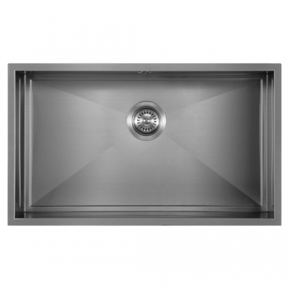 The 1810 Company Axixuno 700U 1.0 Bowl Undermount Kitchen Sink - Gun Metal