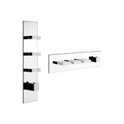 Gessi 3 Way Wall Mounted Thermostatic Shower Mixer Trim, Chrome