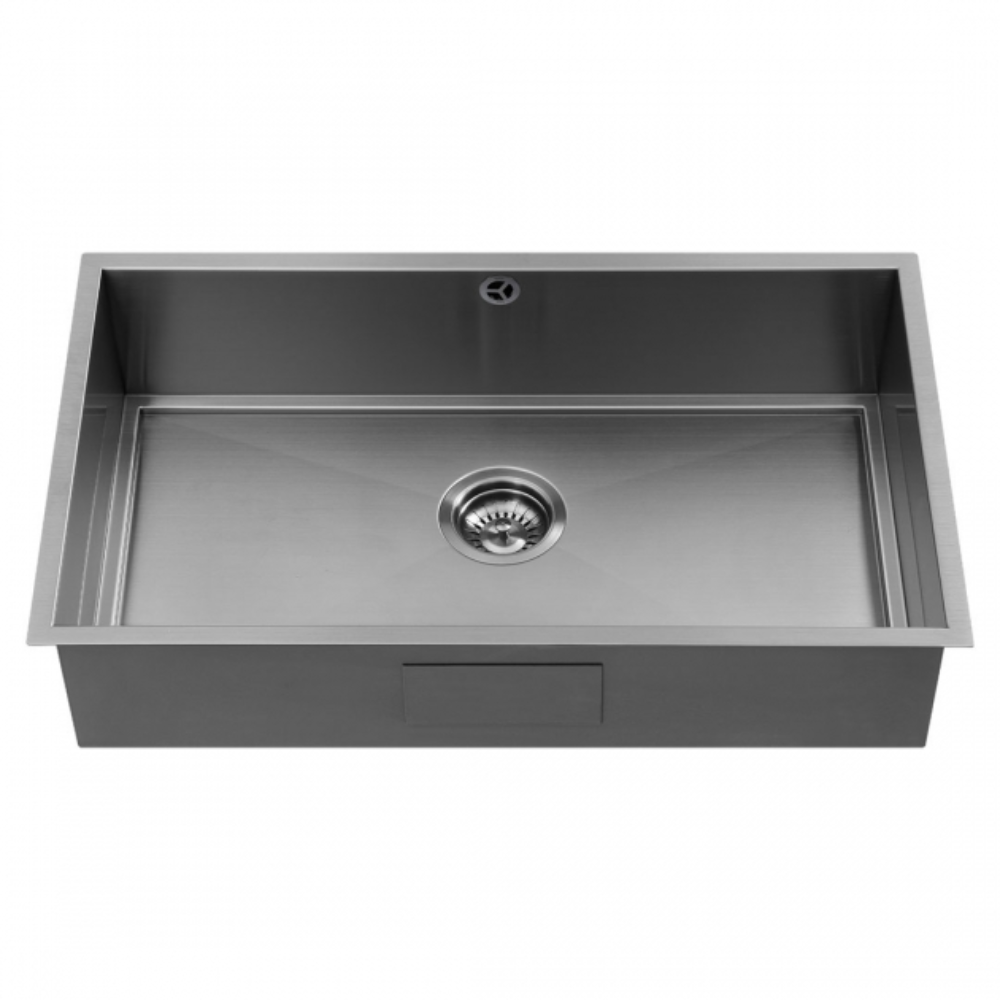 The 1810 Company Axixuno 700U 1.0 Bowl Undermount Kitchen Sink - Gun Metal