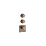 Gessi 2 Way Wall Mounted Thermostatic Shower Mixer Trim, Brushed Copper PVD