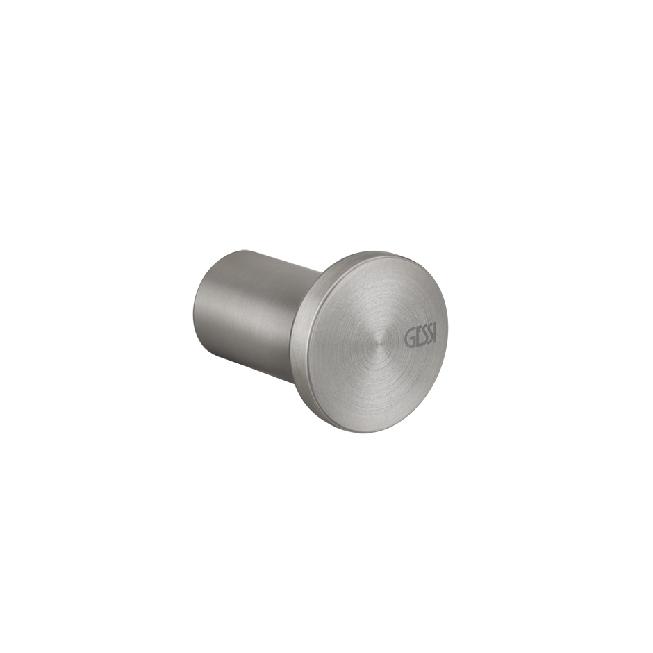 Gessi Wall Mounted Robe Hook, Brushed Steel