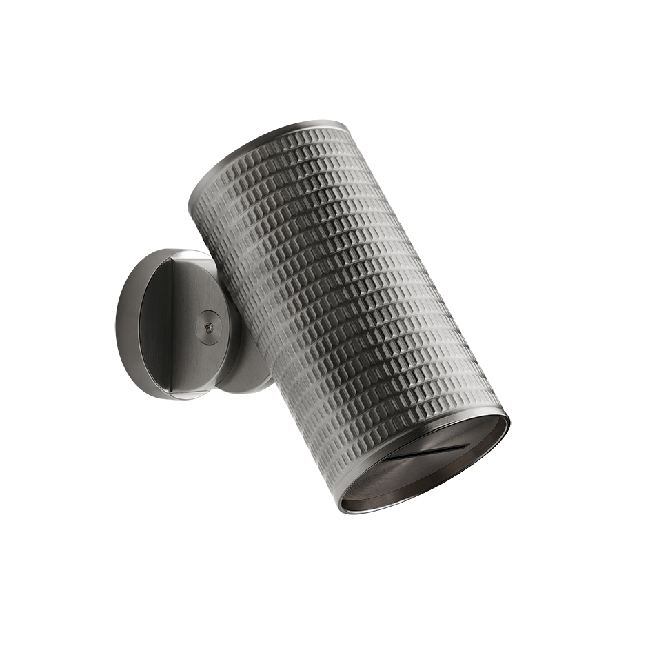 Gessi Meccanica Adjustable Wall Mounted Waterfall Shower Head, Brushed Steel