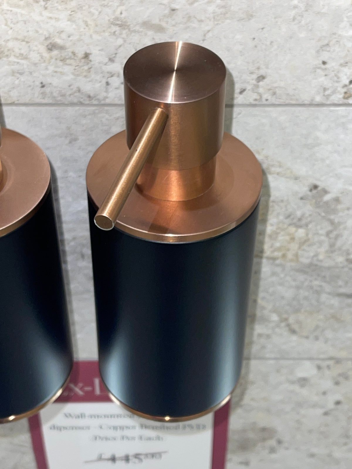 Gessi Wall Mounted Liquid Soap Dispenser, Brushed Copper PVD