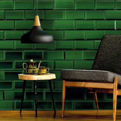 Antica Green Subway Tile 10 x 20cm