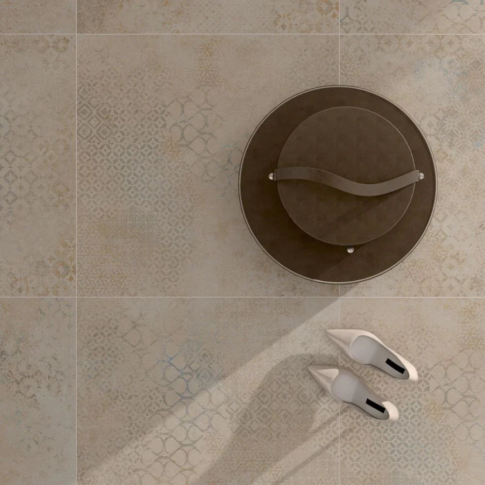 Beta Beat Beige Matt Stone Effect Porcelain Tile 60 x 120cm Flooring