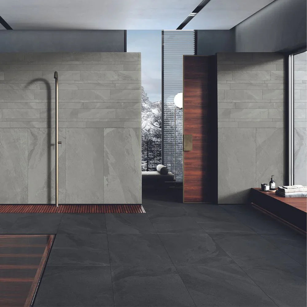 Di Janeiro Slate Black 30 x 60cm Bathroom floor