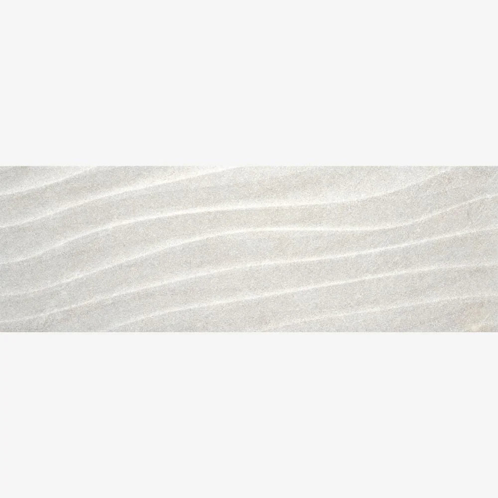 Dune Crestone White 25 x 75cm Decor Wall Tile