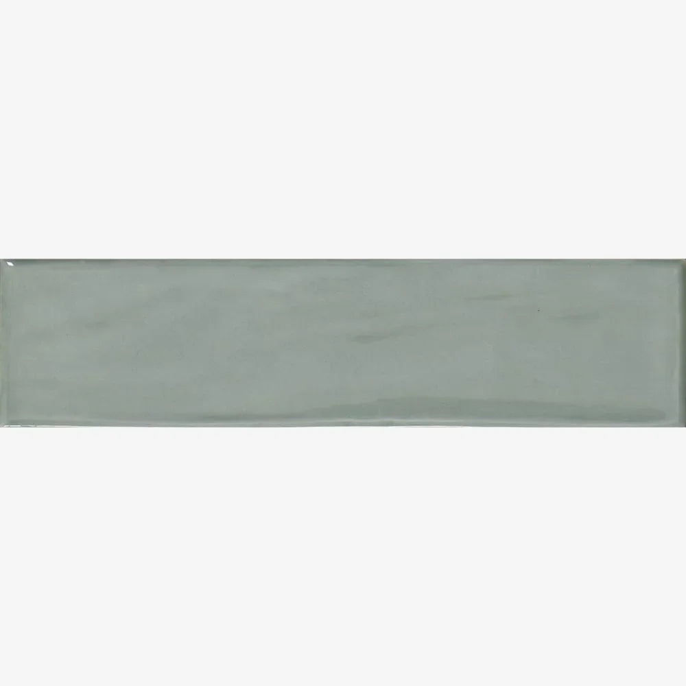Mayolica Fern 7.5 x 30cm ceramic wall tile swatch
