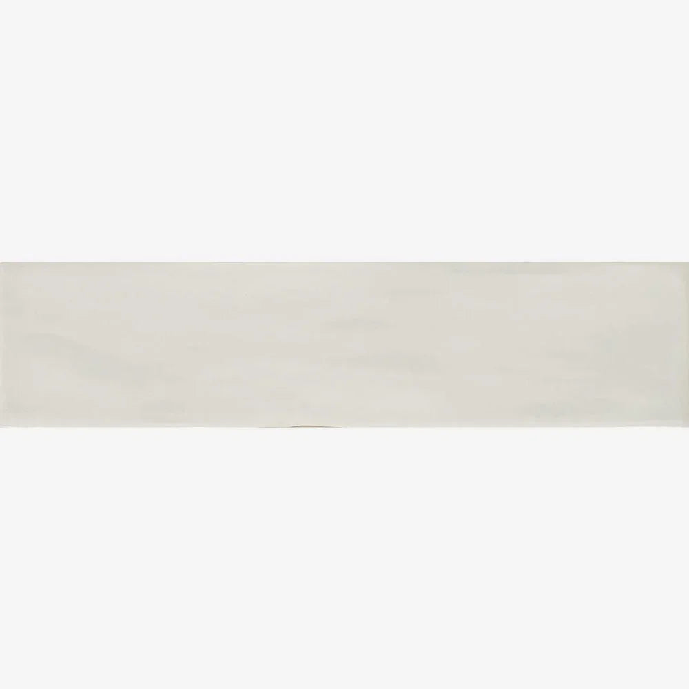 mayolica milk 7.5 x 30cm Subway tile swatch