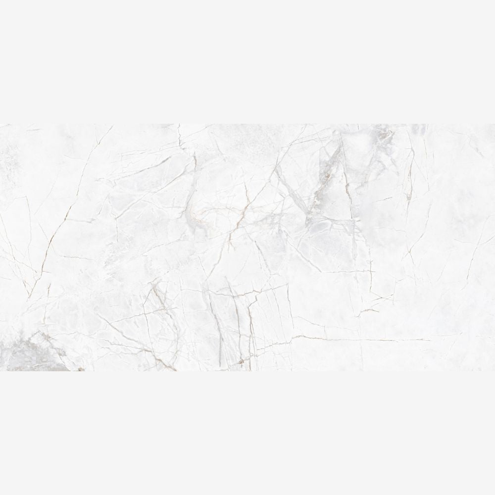 Mutina Bianco 60 x 120cm polished Marble Effect Tuile Swatch
