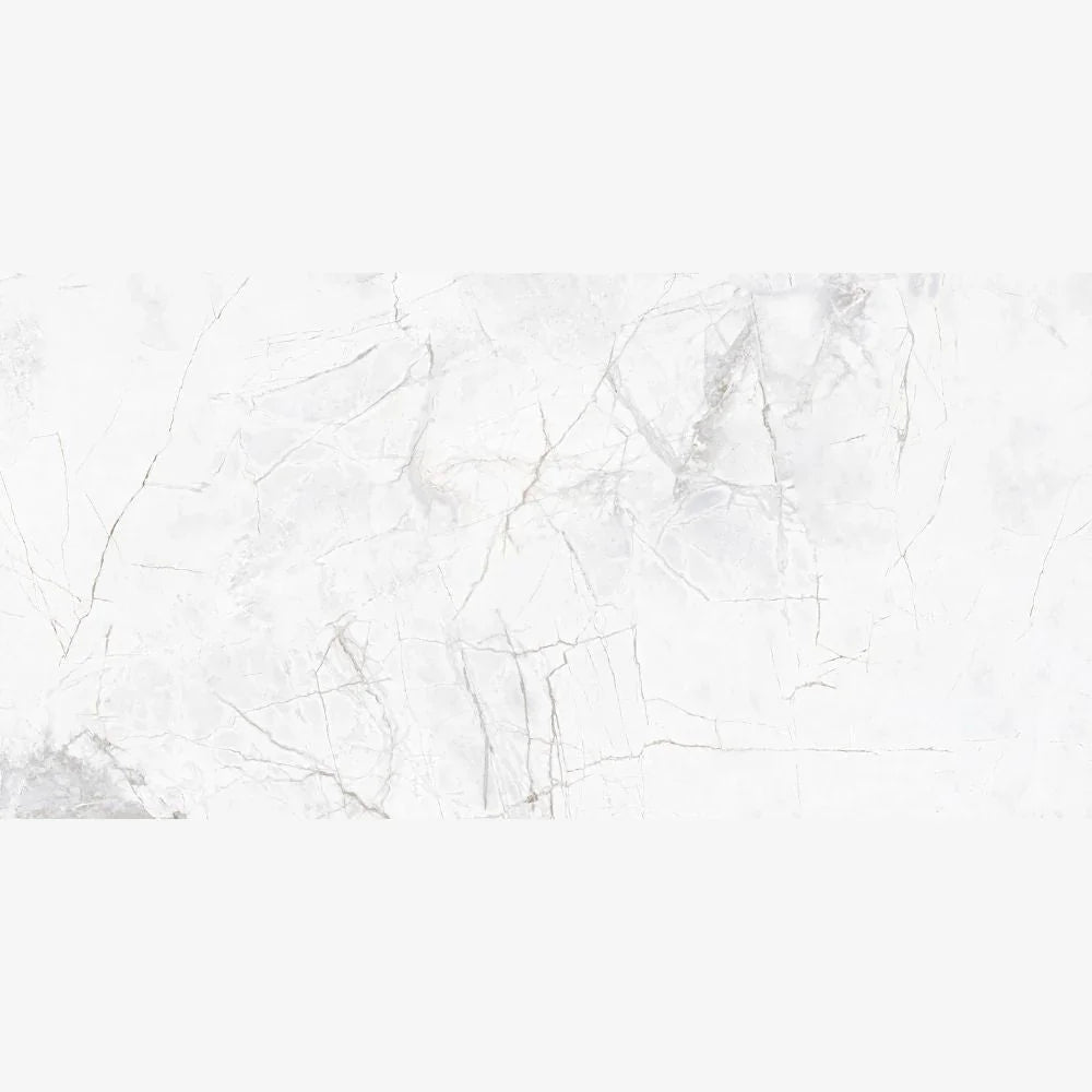 Mutina Bianco 60 x 120cm polished Marble Effect Tuile Swatch