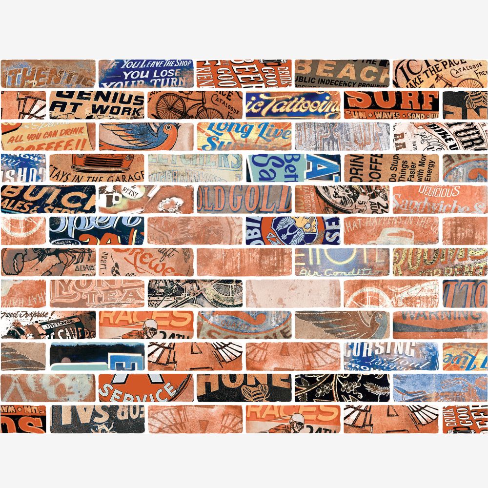 Old Wall Old Street Vintage (Decor) 7.5 x 25cm
