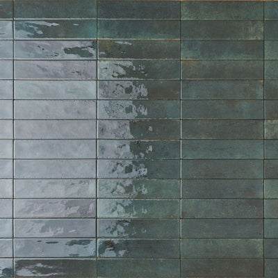 Rojo Emerald Green Subway Tile 6 x 25cm