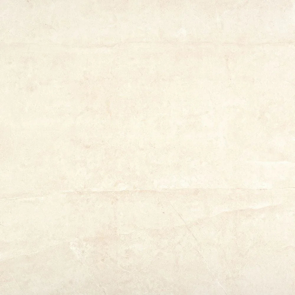Talus White Rect 75 x 75cm Stone Effect Tile Swatch