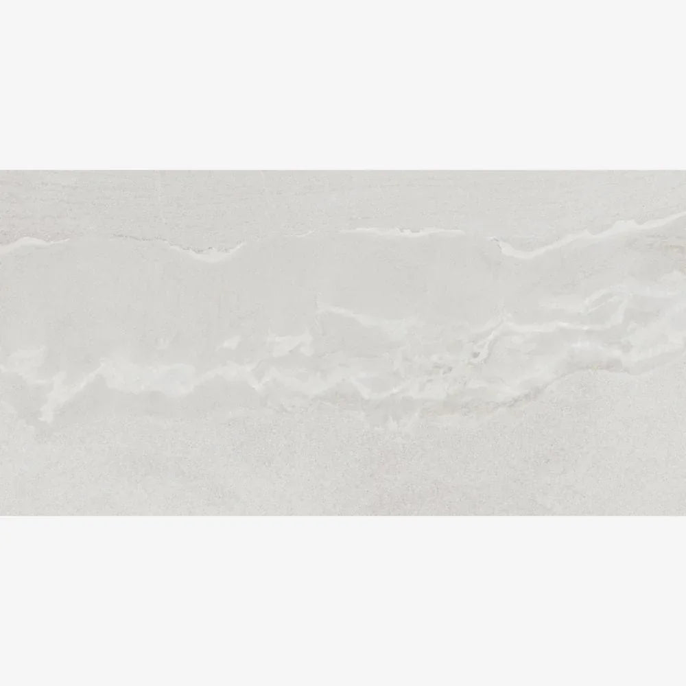 Whitmore Blanco Matt Stone Effect Floor and Wall Porcelain Tile Swatch 45 x 90cm
