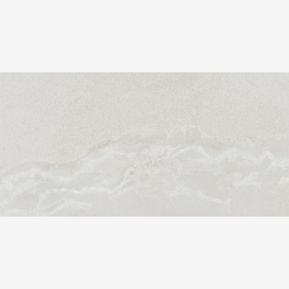 Whitmore Blanco Matt Stone Effect Floor and Wall Porcelain Tile Swatch 30 x 60cm