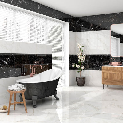 Calacata Black Marble Wall Tile