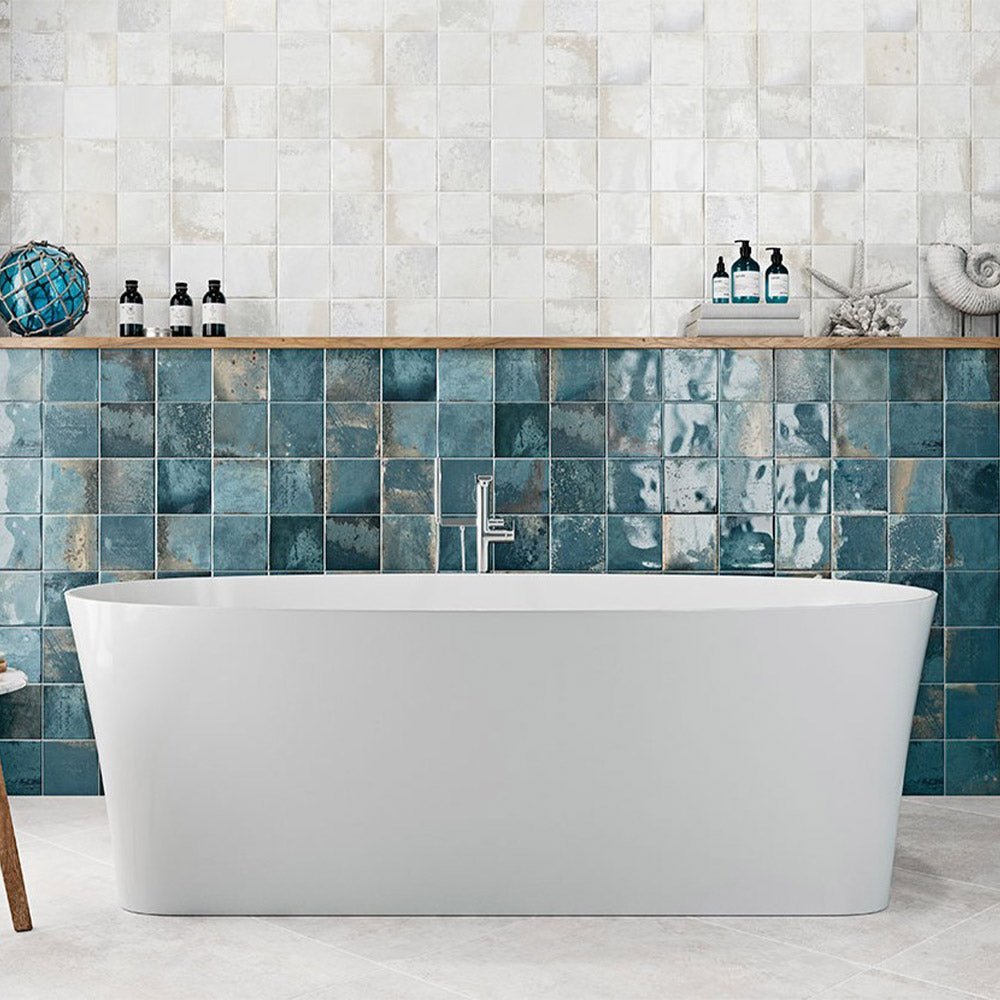 Romana Blue Wall Tile 32 x 60cm | Sample Only