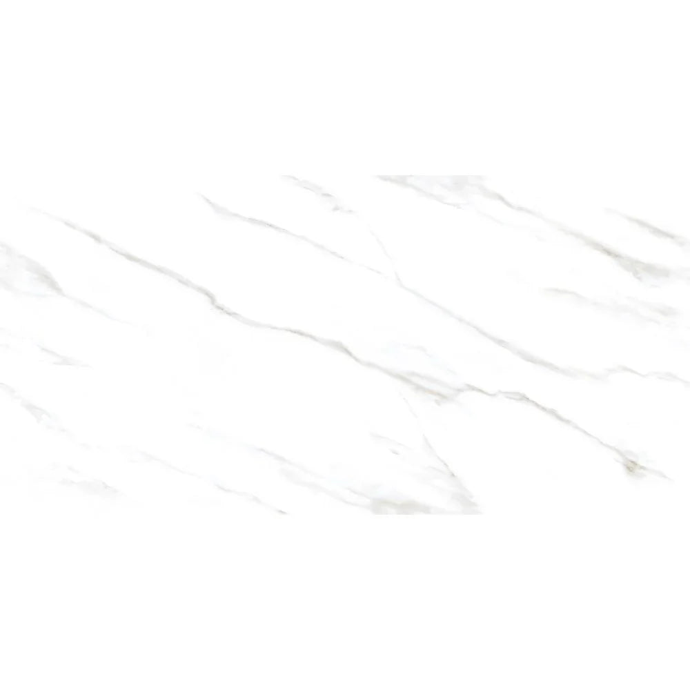 Sicherio Endless Chain Porcelain Indoor Marble Effect Polished White Wall & Floor Tile 60x120 - ROCCIA Outlet