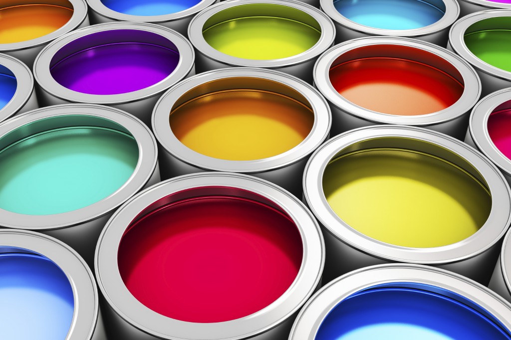 Color paint cans