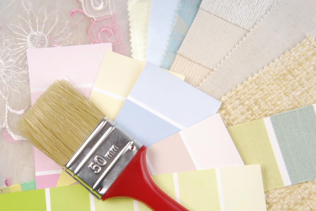 color pastel design selection for interior