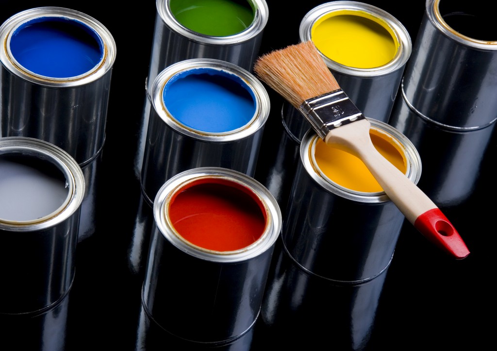 Paint Brush and Cans - iStock_000003319762_Large