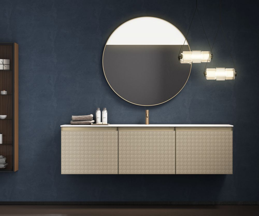 naturally curved and flowing shapes such as a round mirror, you can modernise your bathroom.