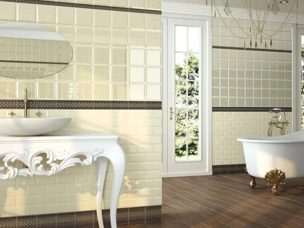 Caprichosa tiles in a victorian style bathroom