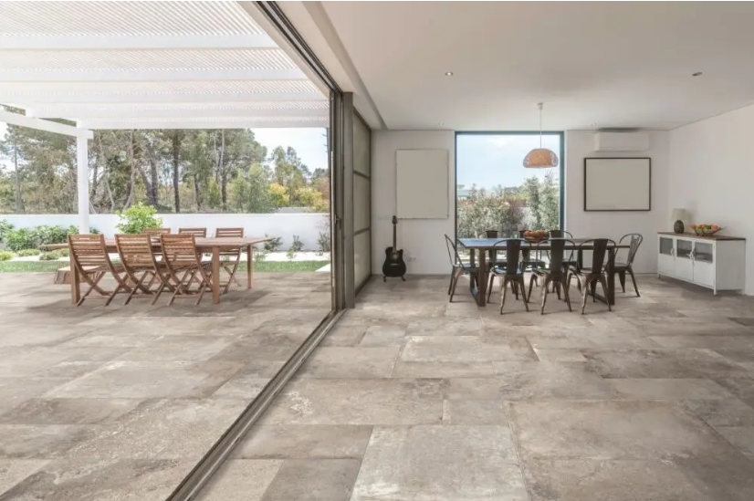 Indoor and outdoor marble tiles