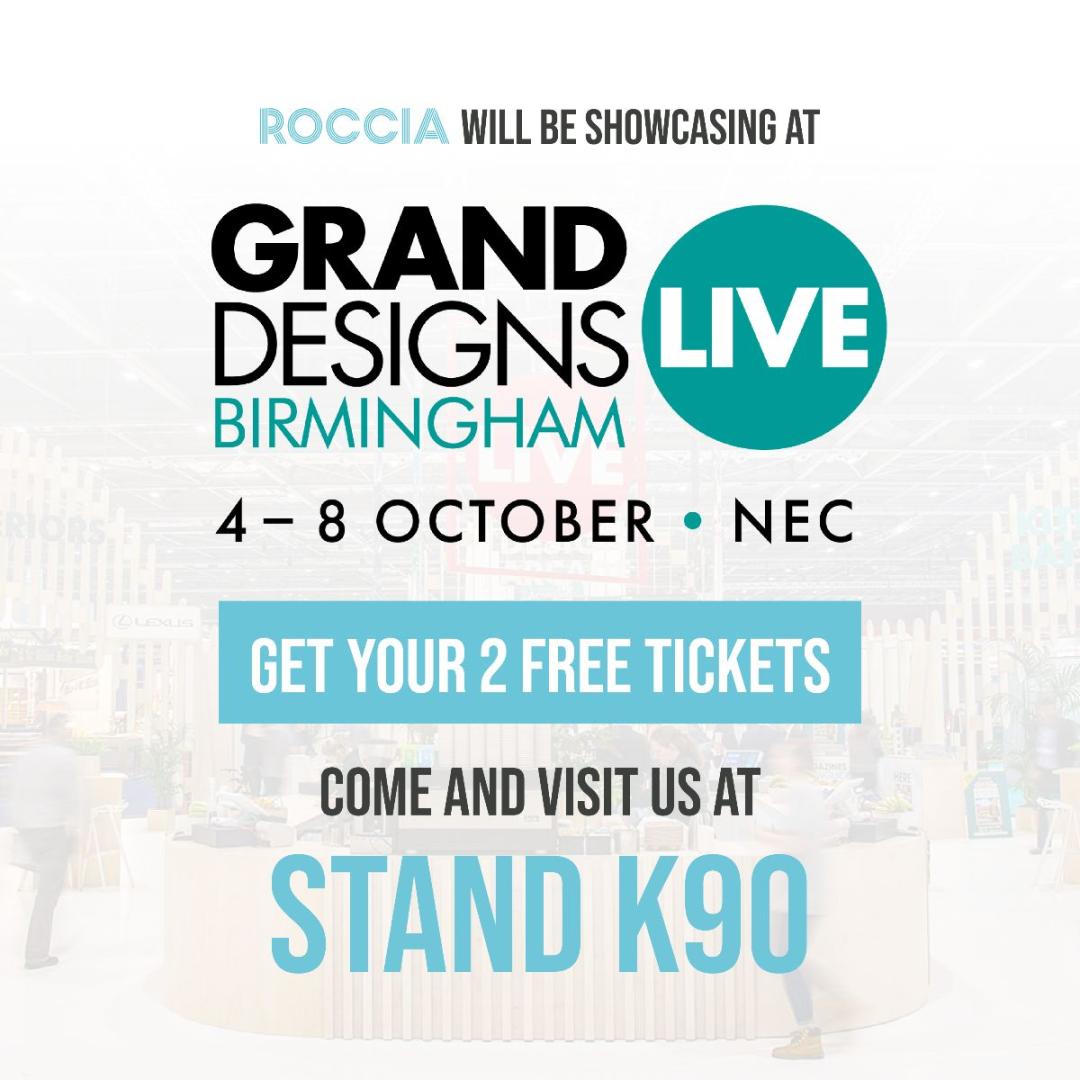 Roccia's Grand Designs LIVE October 2023 poster