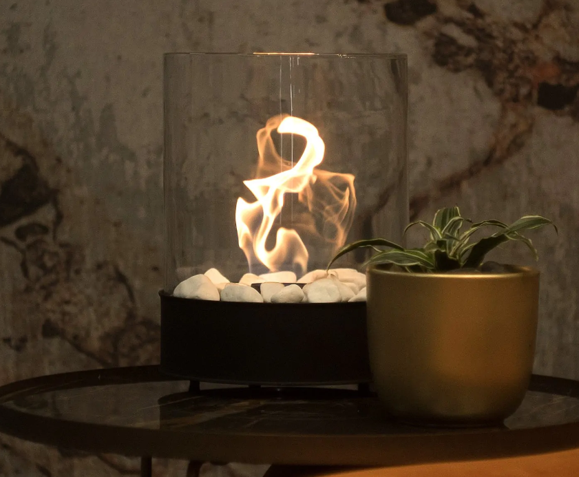 Table top Planika ethanol fireplace from Roccia